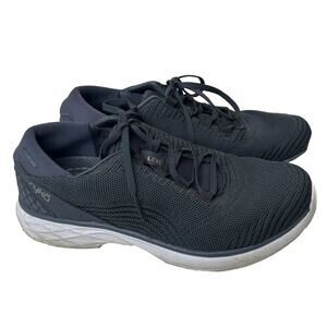 Ryka Navy Knit Lace-Up Lexi Spring Denim Plush Fit Comfort Walking Sneaker 8.5